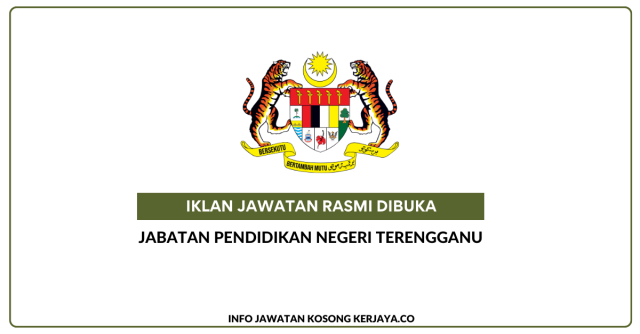 Jabatan Pendidikan Negeri Terengganu ~ Kekosongan Personel MySTEP (Sektor Pentaksiran Dan Peperiksaan)