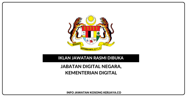 Kementerian Digital ~ Jawatan Kosong Pegawai Tadbir