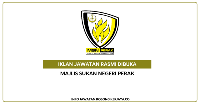 Majlis Sukan Negeri Perak ~ Kekosongan Support Crew Suaian Fizikal, Support Crew Juru Video @ Teknologi Maklumat & Support Crew SUKMA 2026