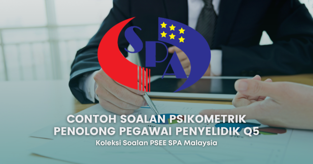 Contoh Soalan Psikometrik Penolong Pegawai Penyelidik Q5