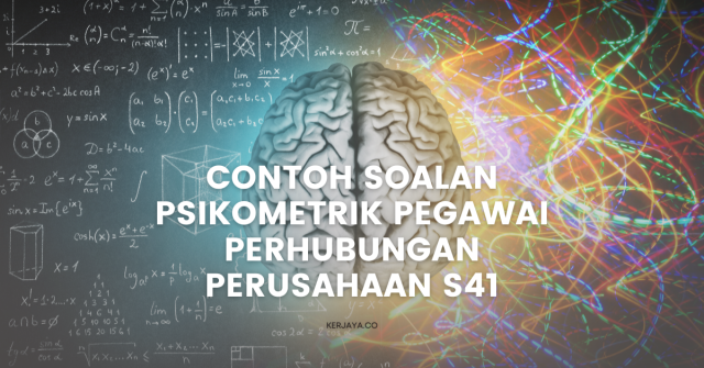 Contoh Soalan Psikometrik Pegawai Perhubungan Perusahaan S41