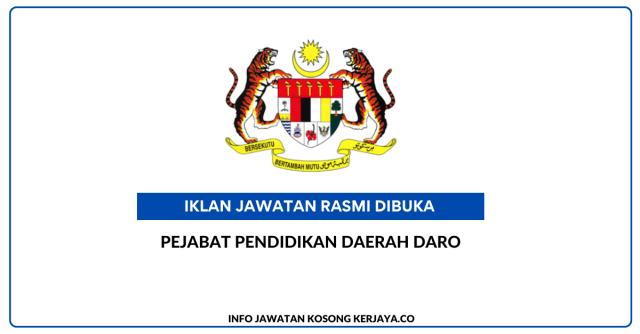 Pejabat Pendidikan Daerah Daro ~ Kekosongan Jawatan Personel MySTEP Guru Ganti