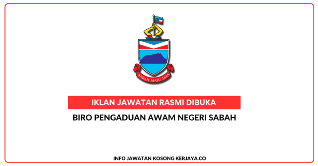 Biro Pengaduan Awam Negeri Sabah ~ Kekosongan Jawatan Personel MySTEP