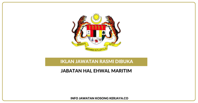 Jabatan Hal Ehwal Maritim ~ Kekosongan Jawatan Personel MySTEP