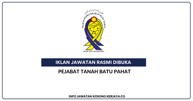 Pejabat Tanah Batu Pahat ~ Kekosongan Jawatan Personel MySTEP