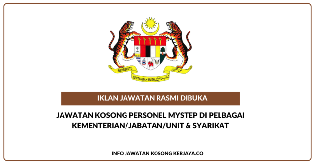 Jawatan Kosong Personel MySTEP Di Pelbagai Kementerian/Jabatan/Unit & Syarikat Seluruh Negara. Update Bulan April/Mei 2025. Semak Cara Mohon Disini
