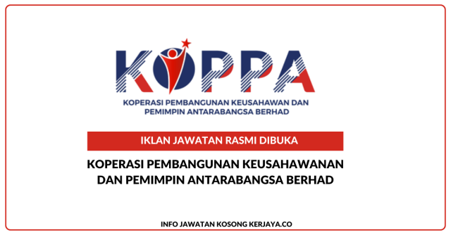 Koperasi Pembangunan Keusahawanan dan Pemimpin Antarabangsa Berhad ~ Jawatan Kosong Sales Executive