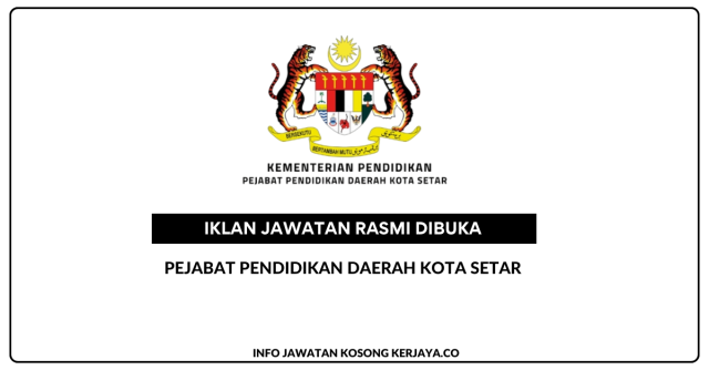 Pejabat Pendidikan Daerah Kota Setar ~ Jawatan Kosong Personel MySTEP Guru Ganti