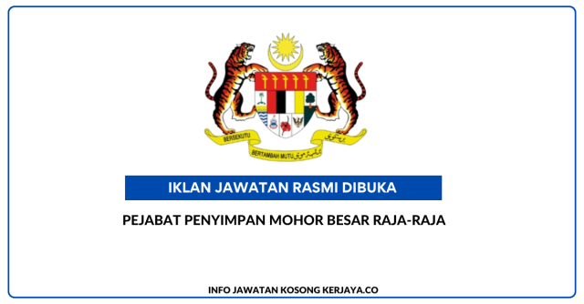 Pejabat Penyimpan Mohor Besar Raja-Raja ~ Jawatan Kosong Personel MySTEP Multimedia/Photographer