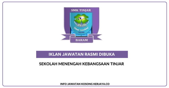 Sekolah Menengah Kebangsaan Tinjar ~ Kekosongan Jawatan Personel MySTEP Guru Ganti