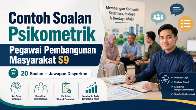 Contoh Soalan Psikometrik Pegawai Pembangunan Masyarakat S9