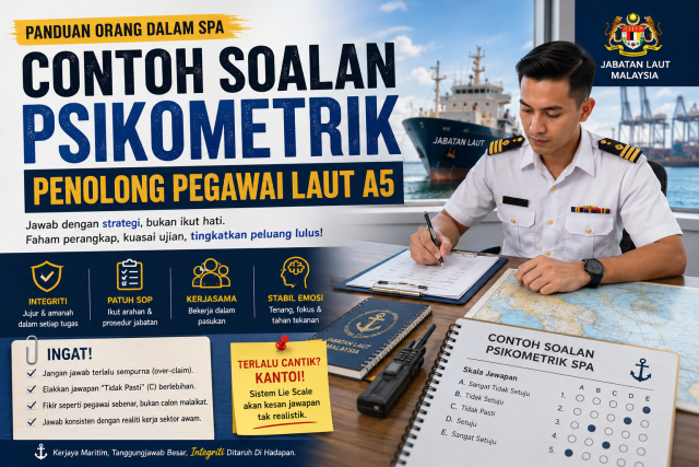 Contoh Soalan Psikometrik Penolong Pegawai Laut A5