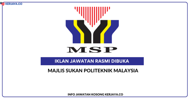 Majlis Sukan Politeknik Malaysia ~ Kekosongan Jawatan Pembantu Operasi