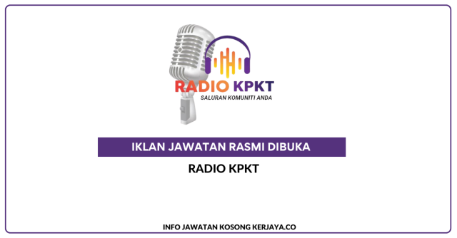 Radio KPKT ~ Kekosongan Jawatan Penolong Penerbit Radio B5