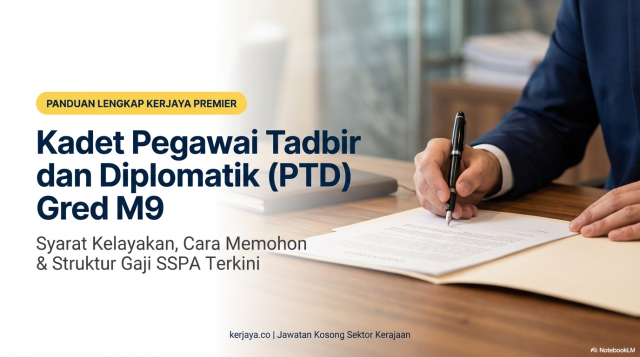 Syarat Kelayakan, Cara Memohon & Struktur Gaji Kadet Pegawai Tadbir dan Diplomatik (PTD) M9 Terkini