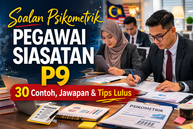 Soalan Psikometrik Pegawai Siasatan P9: 30 Contoh, Jawapan & Tips Lulus