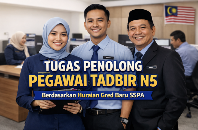 Tugas Penolong Pegawai Tadbir N5 Berdasarkan Huraian Gred Baru SSPA