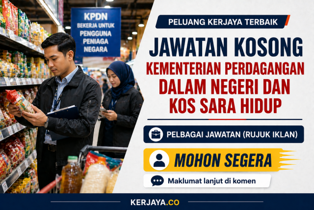 Kementerian Perdagangan Dalam Negeri Dan Kos Sara Hidup ~ Jawatan Kosong Personel MySTEP