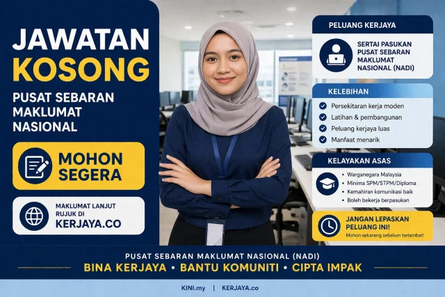 Pusat Sebaran Maklumat Nasional (NADI) ~ Jawatan Kosong Pengurus & Penolong Pengurus